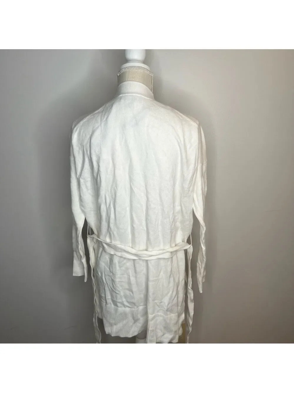 LAUNDRY by SHELLI SEGAL NEW Women's Mid Thigh Open Tie Cardigan Size XS